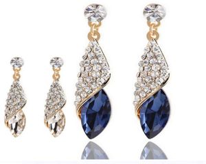 4 Kleuren Meisjes Vintage Mode Acryl Kwastje Oorbellen Vrouwen Kristal Water Drop Oorbellen Sieraden Bruiloft Pierced Dangle Earring BJ3461072