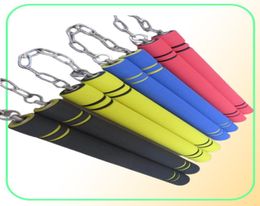 4 kleuren goede kwaliteit volwassen veiligheid spons dubbele gesneden staaf training beginnende beginner nunchakus sterke nunchuks hele9886502