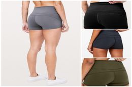 4 Kleuren L50 Yoga Korte Broek Dames Hardloopshorts Dames Casual Yoga-outfits Volwassen sportkleding Meisjes Oefening Fitnesskleding6708229