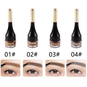 4 couleurs durable imperméable à l'eau brun sourcils maquillage sourcil Gel coussin d'air crème à sourcils avec brosse Cejas Postizas TSLM2