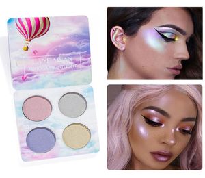 4 couleurs Luminal Eyeshadow Pallete Chameleon Glitter Shadow Shadow Brighten Pigment Makeup Pallete Highlighters Palette6320164