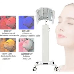 Dispositivo de belleza de terapia fotodinámica LED PDT, 4 colores, máscara Facial LED, eliminación de acné, antiarrugas, aclara las manchas, rejuvenecimiento de la piel