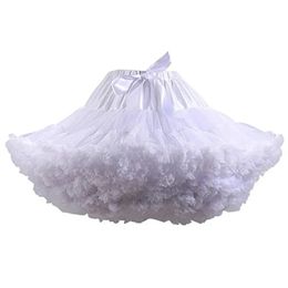 4 kleuren Petticoat Vrouwen Lolita Cosplay Petticoat A-lijn Gezwollen Tutu Rok Gelaagde Ballet Pettiskirts Grote Strik Onderrok 240102