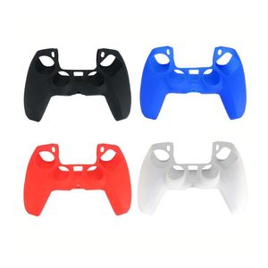 4 kleuren Zachte beschermende afdekking Siliconen Case Skin voor PlayStation 5 PS5 Controller Gamepad Protector DHL FEDEX EMS GRATIS