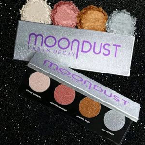 4 couleurs Super brillant paillettes fard à paupières Palette Moondust imperméable miroitant mat yeux Pigment surbrillance maquillage cosmétique 240315