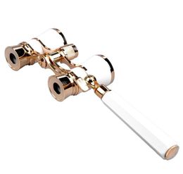 4 Color 3x25 Télescopes verres d'opéra de théâtre de théâtre de chevaux de chevaux avec handleaccessory kit women elegant mode binoculaire w7798648