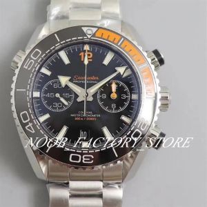 4 Relojes de color Luxury Super OM Factory Cal 9900 Movimiento automático Cronógrafo Bisel de cerámica 45 5 mm Swim Mens Watch189z