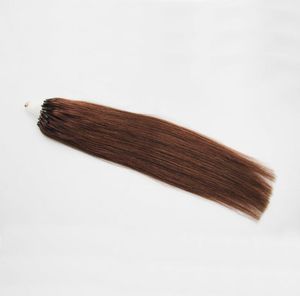 4 Boule de cheveux raide brun foncé Micro Ring Hair 1GSTRAND 50SPACK 50G Micro Perle Liens de perles Remy Extensions de cheveux 4B 4C3641054
