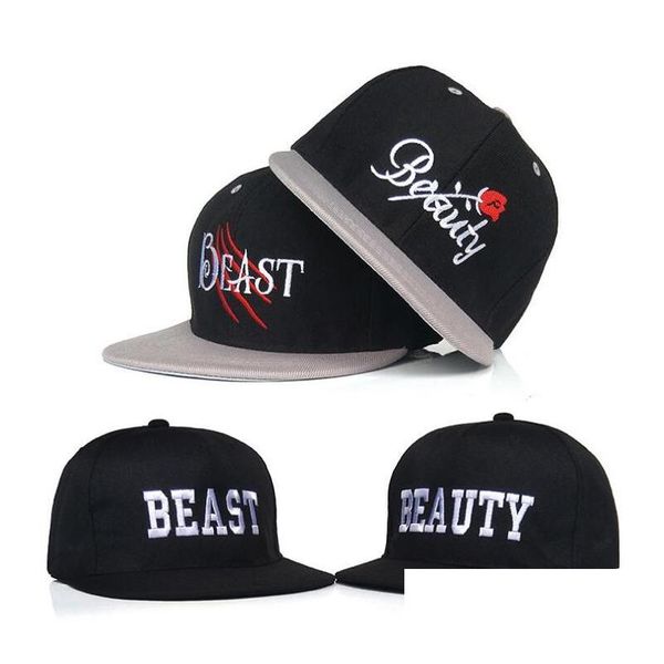 4 modèles printemps été casquette de baseball beauté bête hiphop snapback casquettes réglable plat le long du chapeau de soleil amant casquette drop livraison Dhvrf