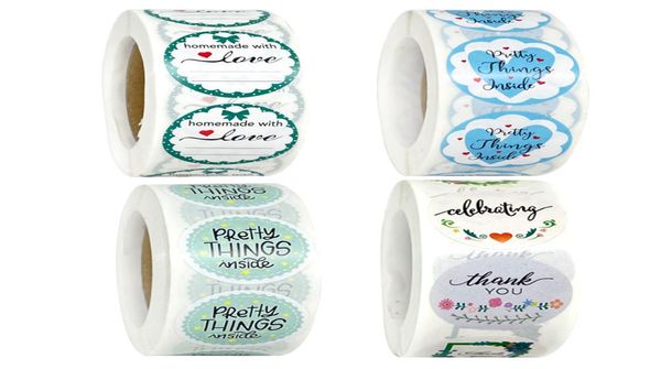 4 diseños gracias pegatinas adhesivas autoselladas regalo de boda pegatina de embalaje tarjeta de invitación etiqueta de sellado 1877151