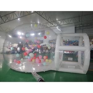 4 diámetro (13,2 pies) + 1,2 m (4 pies) túnel envío gratis a puerta actividades al aire libre gran casa de burbujas transparente fiesta de boda globo inflable tienda de campaña para la venta