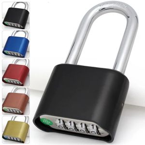 4-Digit Number Combination Padlock Waterproof Strong Hardened Suitable for Indoor Outdoor Fence Door Sturdy Password Code Locks 231221