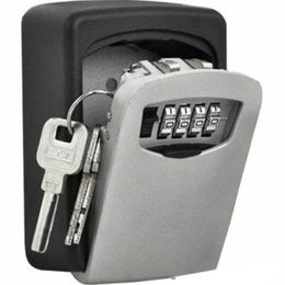 Coffre-fort à clé mural à 4 chiffres, serrure à Code de haute sécurité pour l'extérieur-Storage298J