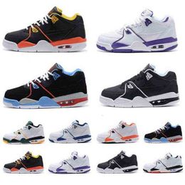 4 Vlucht 89 Men Women Basketball Shoes Court Purple Raygun Black White Oreo Rucker Park True Blue Royal Red Yellow GE 4S 89s Mens