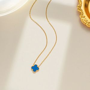 4 trèfle à quatre feuilles Designer pendentif collier Clasic mode bijoux en or femmes fille mariage cadeau de noël collier de trèfle à quatre feuilles de haute