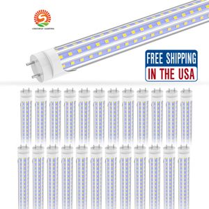 4 ft LED-lichtbuizen 36W 2 pin G13 Basis Koel Wit 6000K DUISTE COVER 3600 LUMEN T8 BALLAST BYPASS Vereist Dual-End Powered 48 inch T8 Shopled Shop Garage Warehouse