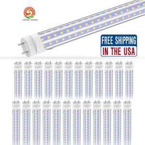 Tubes lumineux à DEL de 4 pi 36 W Base G13 à 2 broches Blanc froid 6 000 K Couvercle transparent 3 600 lumens T8 Ballast Bypass requis Alimentation à deux extrémités 48 pouces T8 shop grenier cottage lampe