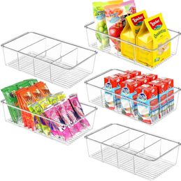 4 roosters koelkast organizer bins frisdrank kan drank transparante koelkast keuken container kasten houder nieuwe opbergdoos 240527