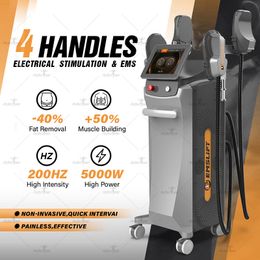 4 Handels Emslim Body Contouring Hiemt RF Máquina de adelgazamiento Emszero Equipo de eliminación de grasa Productos para perder peso y desarrollar músculos 4 Handels