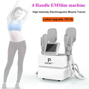 4 poignées HIEMT ems stimulateur musculaire amincissant la machine à l'appareil de beauté d'entraînement électromagnétique approuvé CE