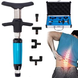 4 têtes d'intensité réglable Correction Activateur du pistolet Thérapie chiropratique Instrument d'ajustement Fascia Massage Gun Gun Health Care240325