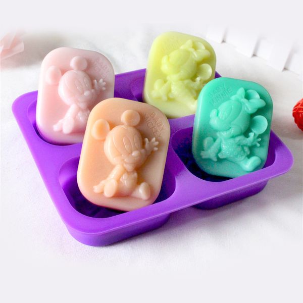 4 trous anges prière de qualité alimentaire en silicone moule de moisissure de savon angel couple outil de fabricant fait à la main outil de savon 3D