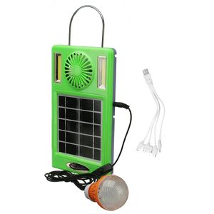 4-en-1 750lm Camping Light COB Work Solar Power Panel Fan Bank EDC Outdoor Travel