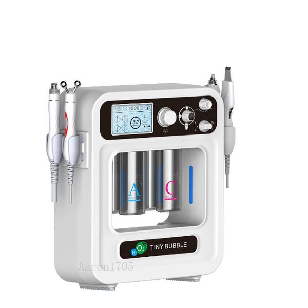 4 po Aqua Jet Peel Spa Injection de perfusion d'oxygène H2O2 Aquasure Skin Scurpor Tiny Bubble Hydra Dermabrasion Machine faciale