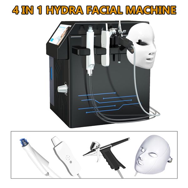 4 en 1 Auqa Oxygen Jet Spray Machine Microdermoabrasion Hydro Peel Dermabrasion OxygenFacial SPA Equipment