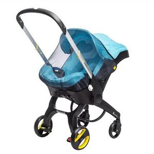 Kinderwagen Onderdelen Accessoires 4 In 1 Baby-autozitje Vervoer Regenjas Cover Kinderwagen Kussen Regen Klamboe Verandering Wassen kits