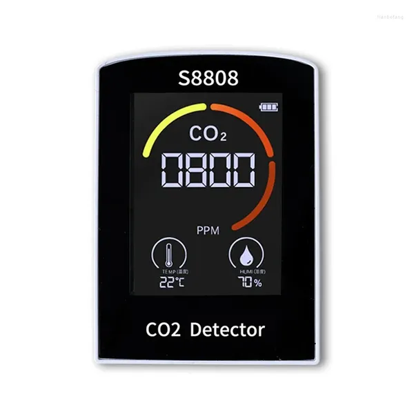 Medidor digital 4 en 1 Medidor de medidor de carbono Detector de monitor de calidad del sensor TVOC de temperatura de la humedad del sensor TVOC