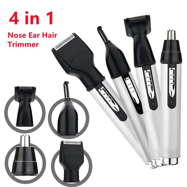 4 en 1 Hair électrique Earn Eart Nasing Trimmer Rasoir pour les hommes USB Épilation de cheveux rechargeable Coiffe de la barbe de barbe Clipper 240401