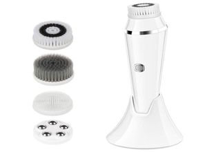 4 en 1 brosse nettoyante pour le visage Vibration nettoyant pour le visage nettoyant pour pores en Silicone exfoliant brosse de lavage pour le visage rouleau masseur225e9086084