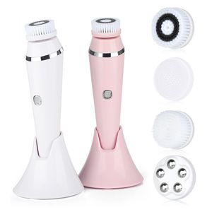 4 in 1 Facial Reinigingsborstel Oplaadbare Elektrische Waterdichte Exfoliating Face Scrubber Spa Kit Skin Care Machine