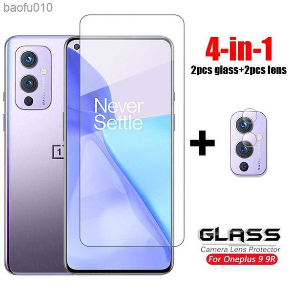 4-en-1 pour verre Oneplus 9 verre trempé One Plus 9 9R 9RT 10T 10R ace protecteur d'écran de téléphone ultra-mince pour Oneplus 9 verre L230619