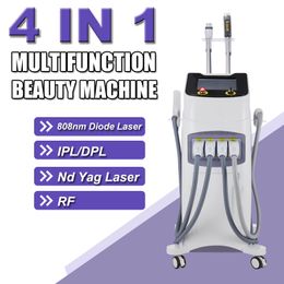 4 en 1 Machine d'épilation Opt IPL ND YAG Laser Tattoo Repoval RF Multifonction Beauty Beauty Skin Rajeunnation Equipment