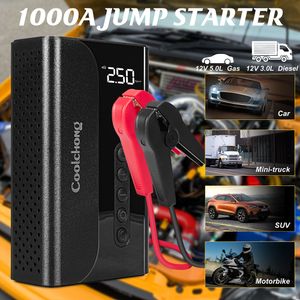4 en 1 Jump Starter 150psi Pompe Air Compressor 10400mAh Banque d'alimentation portable Batterie Batterie Batter