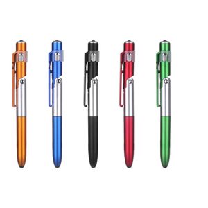 4 en 1 LED stylet léger pliable multi-fonctionnel capacité tactile porte-bille stylos tablette téléphone portable universel mini stylo capacitif