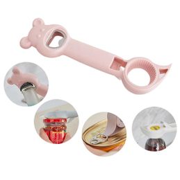 4 In 1 Handleiding Lid Remover Multifunctionele Flesopener Bier Corkscrew Can Opener Jars Opener Keukenaccessoires