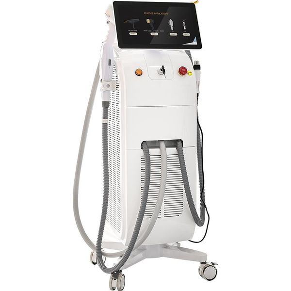 4 EN 1 Nd YAG laser 808 épilation au laser à diode IPL Rajeunissement de la peau Équipement de beauté de salon RF Système de contrôle à distance Haute puissance