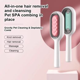 4 po en 1 animal de compagnie brosse cheveux peigne Plastique Plastique multifonctionnelle Universal Pet Dogs Knots Remover Brush Brush Cat Grooming Supplies