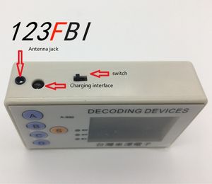 Afstandsbediening Decoder met Clone 4 in1 Aangepast 433MHZ 5000m Afstand Scannen Starten Ontgrendelen Vergrendeld Zoeken Auto Codelezer en scanner