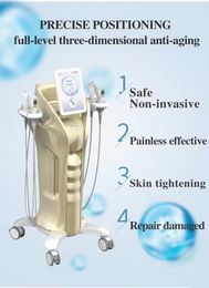 Machine de levage de peau à ultrasons 4 en 1, raffermissement de la peau des yeux, Anti-âge, cartouches Hifu 7d Hifu, Machine RF, dispositif liposonique de levage du visage