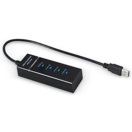 4 In 1 USB 3.0 Supersnelheid tot 5 Gbps 4 Poorten USB Hub Splitter Zwarte adapter voor PS4/voor Slim/voor Pro