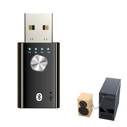 4-in-1 USB Bluetooth-compatibel 5.1 Wi-Fi Finders Audio Receiver Zender Aux 3,5 mm-aansluiting voor pc-tv-auto draadloze adapter externe geluidskaart
