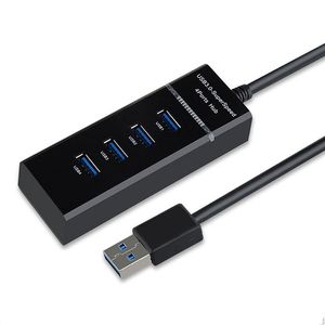 HUB USB 3.0 4 en 1, haute vitesse, 5Gbps, extension 4Ports, séparateur d'ordinateur USB avec câble, sacs OPP noirs et blancs