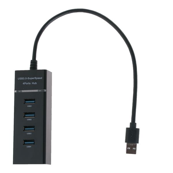 4 en 1 USB HUB 3.0 Haute Vitesse 5Gbps 4Ports Extender USB Ordinateur Splitter avec Câble Noir Blanc