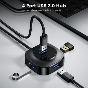 4 in 1 USB Hub 3.0 USB 3.0 Splitter Expander Multi-poorten USB 2.0 Dockingstation USB-gegevensoverdrachtadapter voor pc-laptop