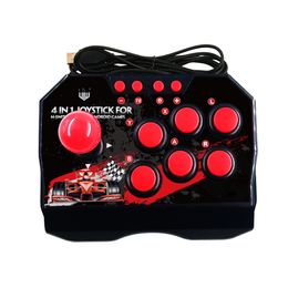 4 In 1 USB Wired Game Joystick Retro Arcade Station Turbo Games Console Rocker Fighting Controller voor PS3 Switch PC Android TV Fast Ship
