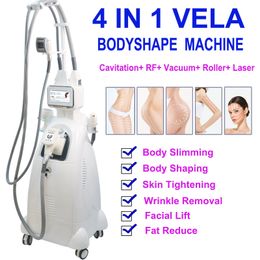 4 IN 1 Vela Afslanken Schoonheid Machine Body V Vormgeven RF Roller Vacuüm Cellulitis Verwijdering Verminderen Vet Gewichtsverlies Schoonheid Apparatuur Salon